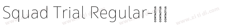 Squad Trial Regular字体转换 Squad Trial Regular字体转换
